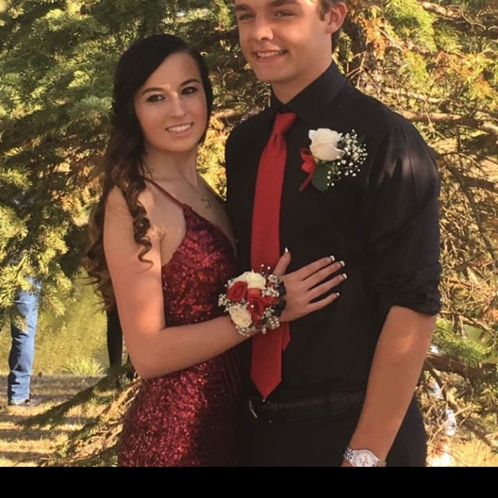 red short homecoming/prom dress